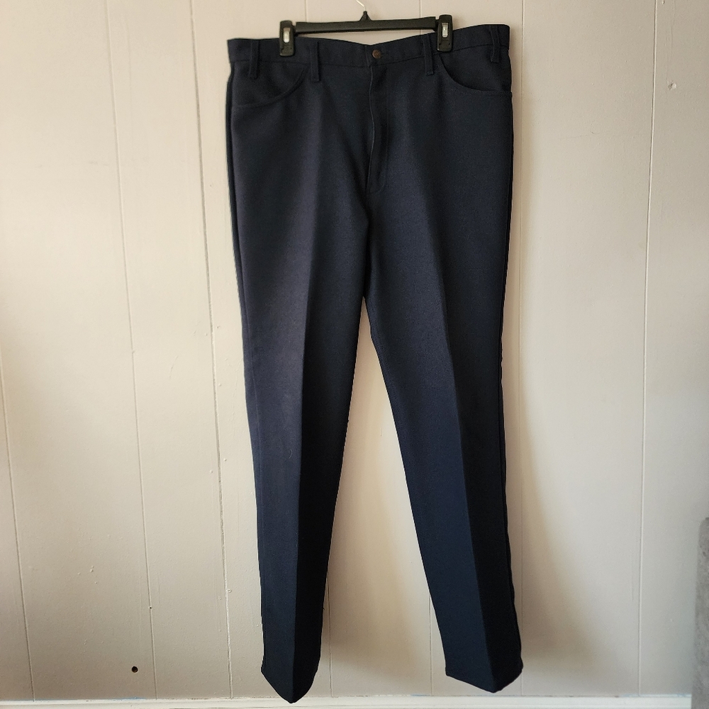 Levi’s Dress Pants 40x32 Vintage 1987 Made in USA Navy Classic Wool Blend Slacks